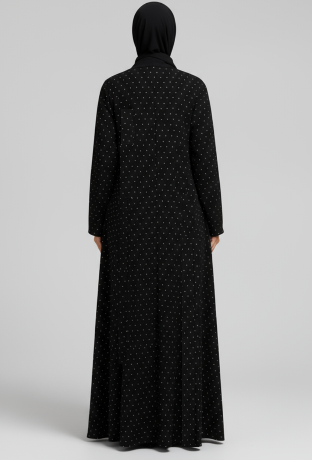 Noir Radiance Abaya with Upper & Inner